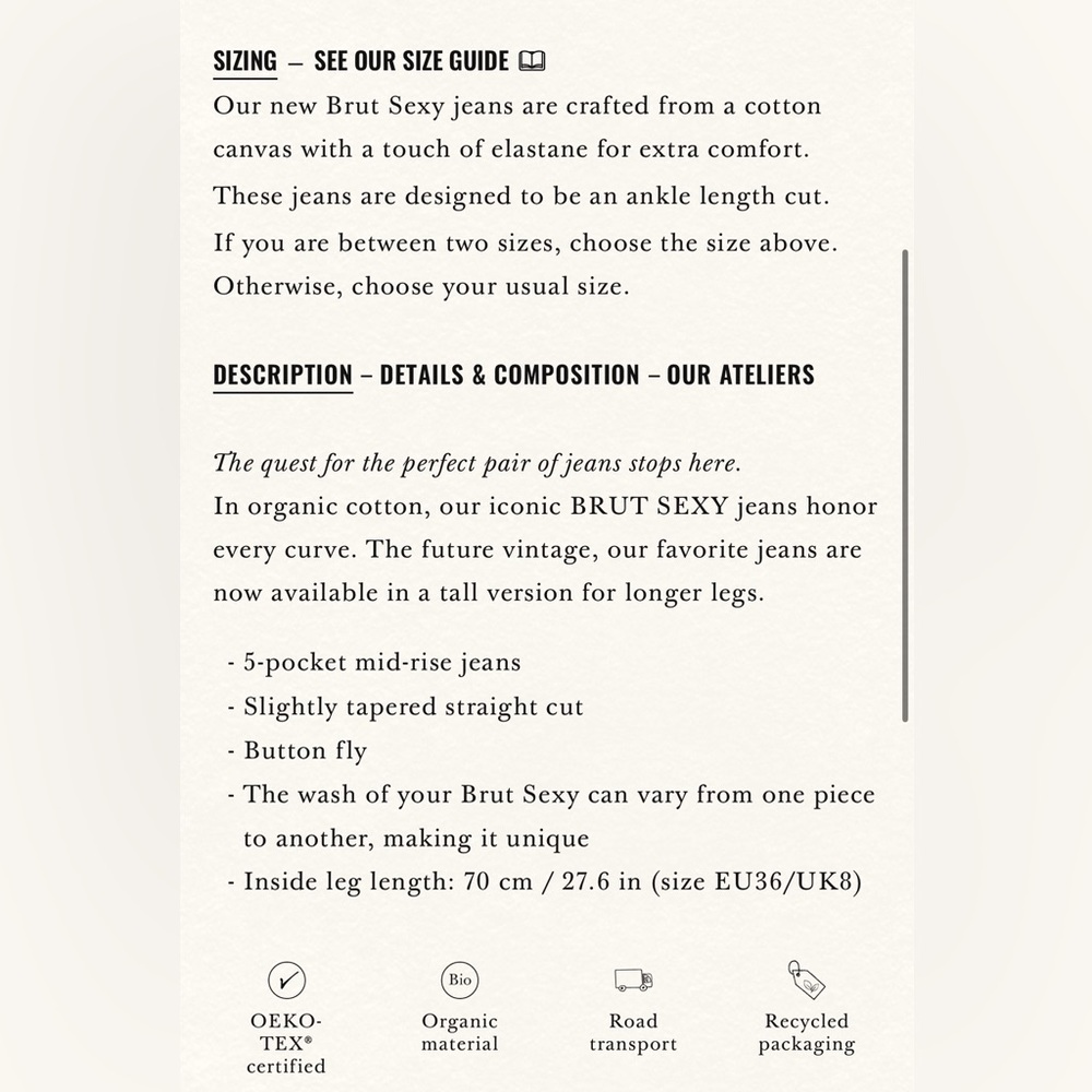 Sezane Brut Sexy Jeans - Picture 6 of 6